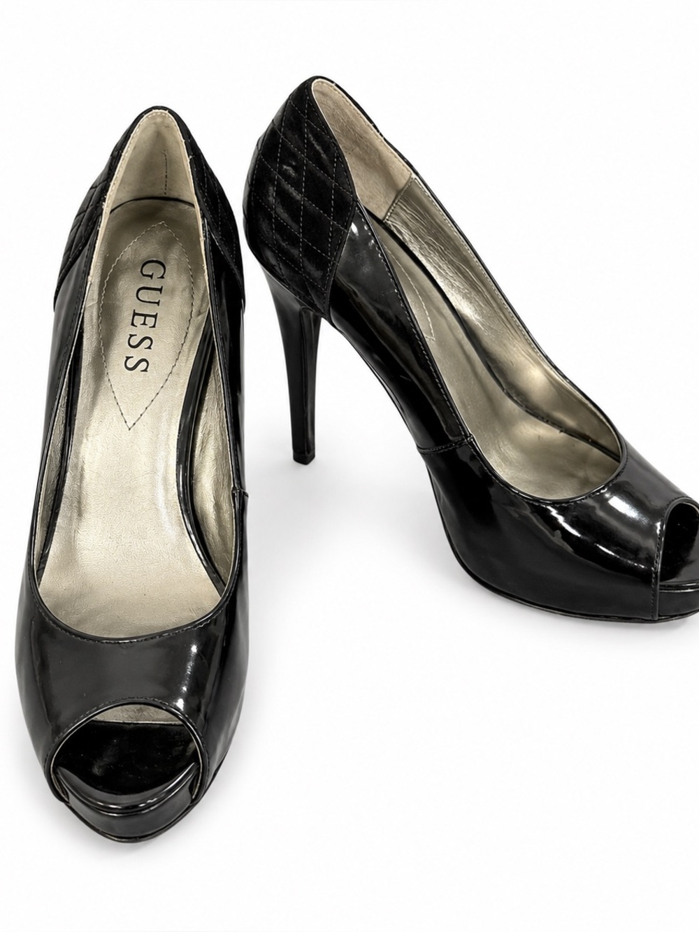 Guess Black Patent Heels